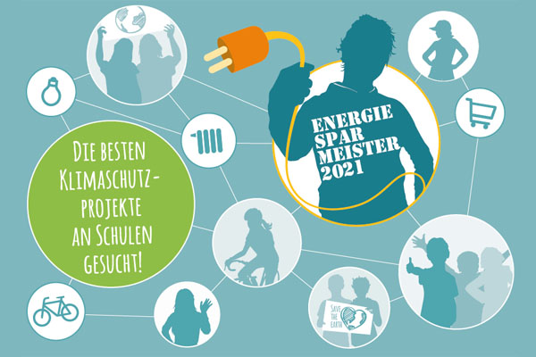 Logo "Energiesparmeister 2021 – die besten Klimaschutz-Projekte an Schulen gesucht!"