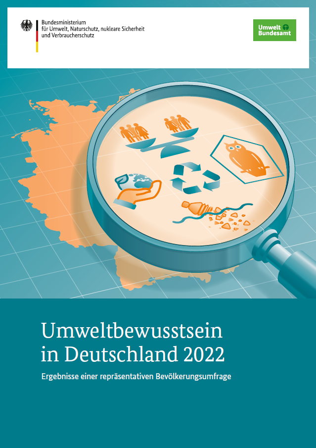 Cover der Publikation Umweltbewusstsein in Deutschland 2022