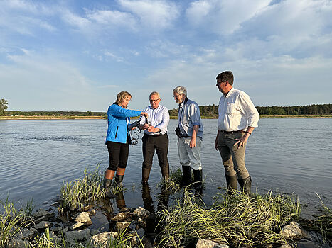Steffi Lemke und Umweltminister besuchen Nationalpark Unteres Odertal