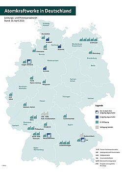 Atomkraftwerke in Deutschland (Leistungs- und Prototypreaktoren)