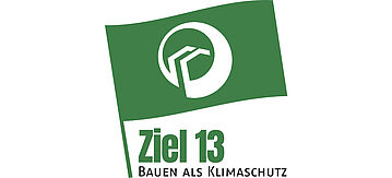 Logo Ziel 13 Bauen als Klimaschutz